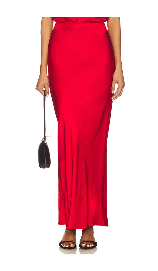 Bobi Midi Bias Cut Skirt in Pepper. M also in L, S