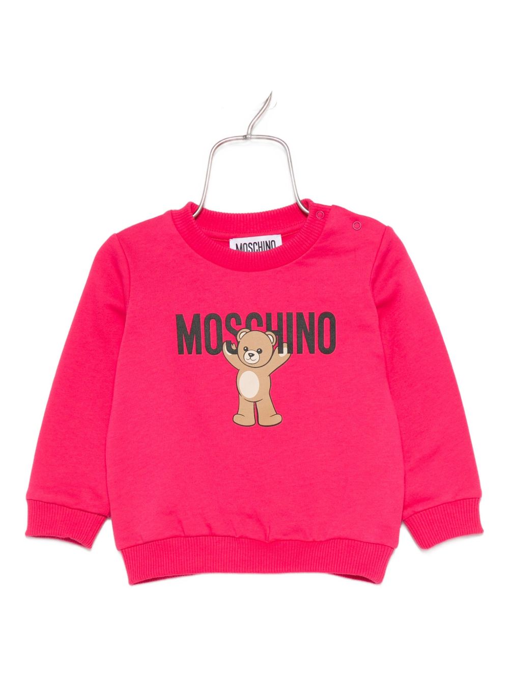Bear-print sweatshirt - Blue