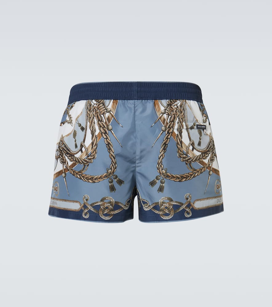 Printed swim trunks