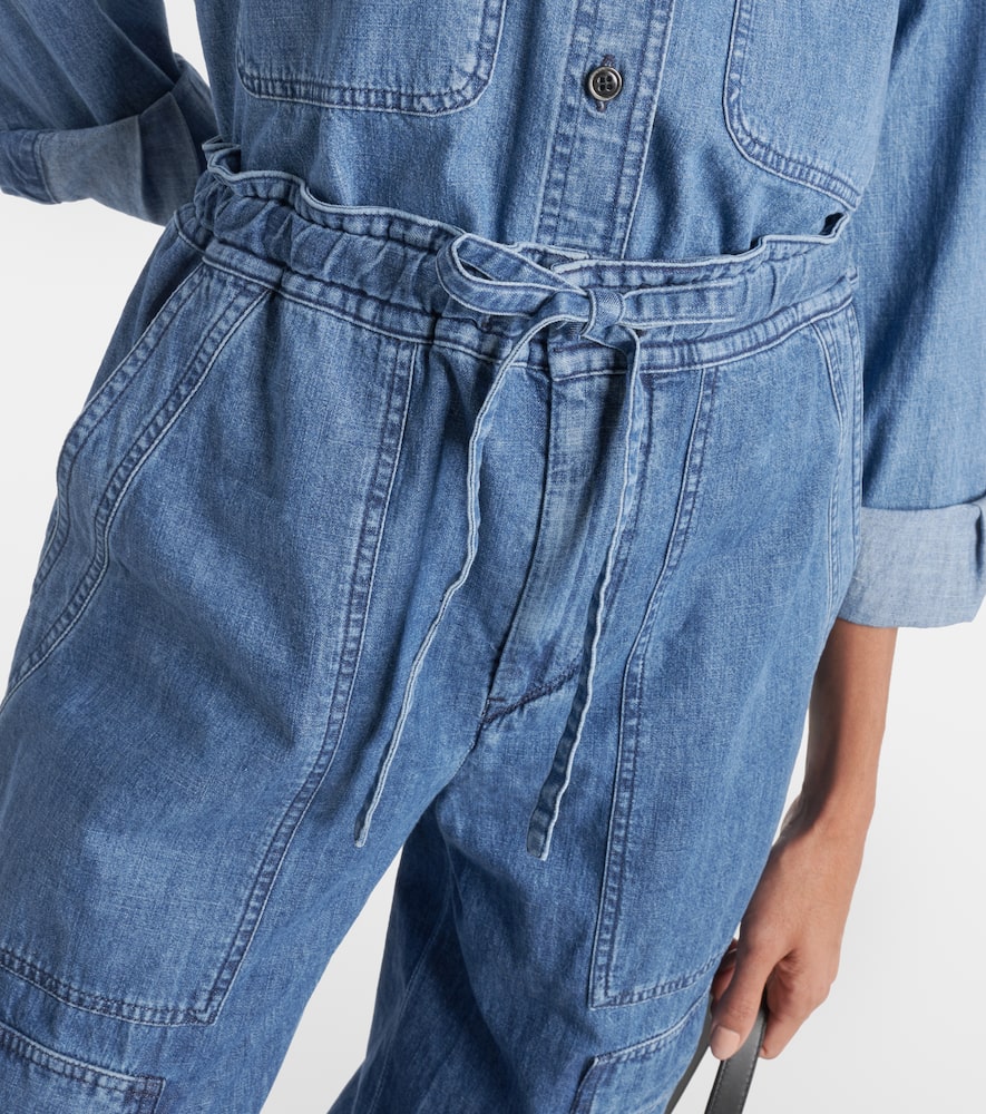 Ivy mid-rise denim cargo pants
