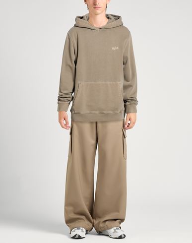 Man Sweatshirt Khaki Size S Cotton