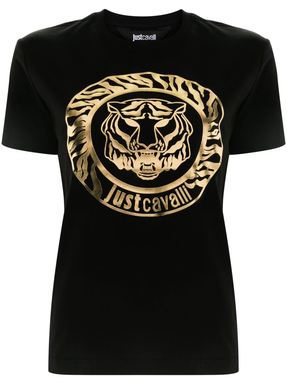 Tiger head-print T-shirt - Black