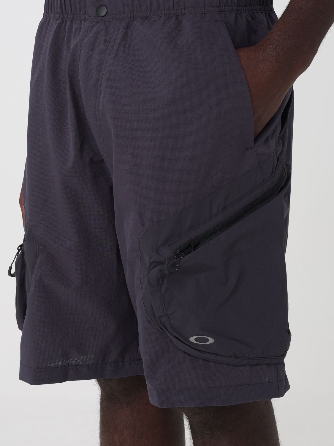 Regular Fit Cargo Shorts in Technical Fabric with Side Pockets