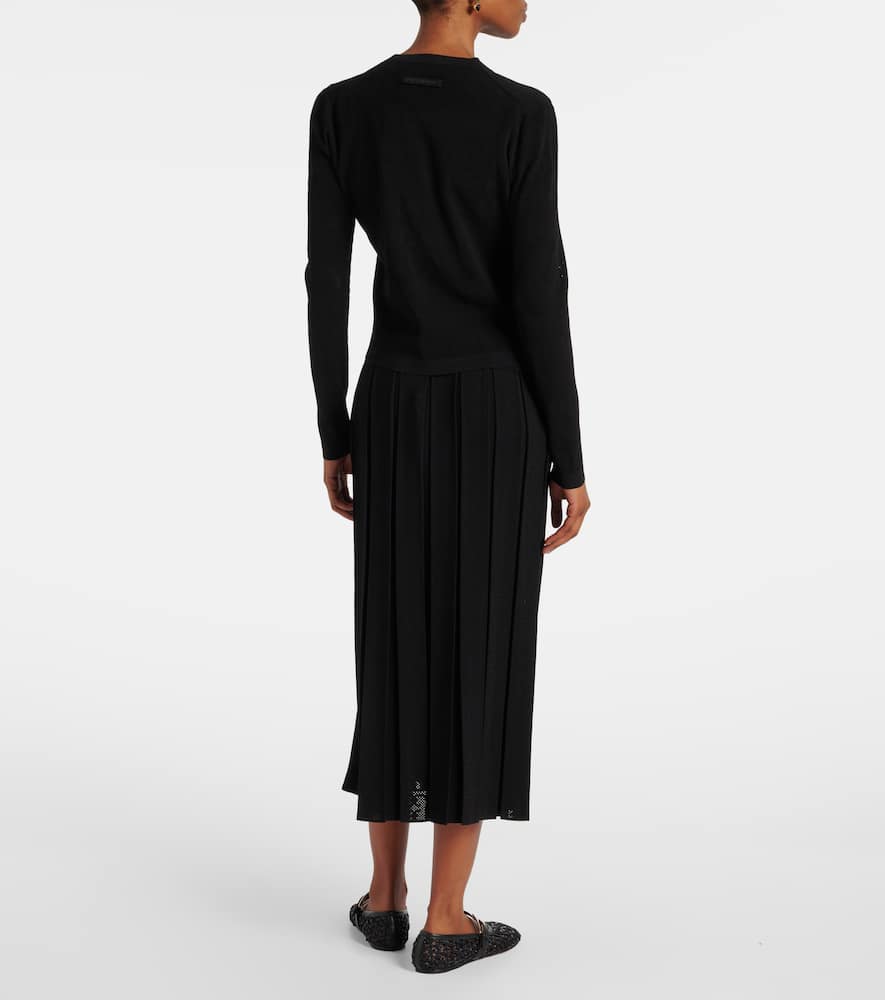 T Monogram jacquard cardigan