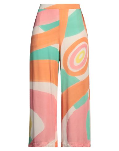 Woman Cropped Pants Orange