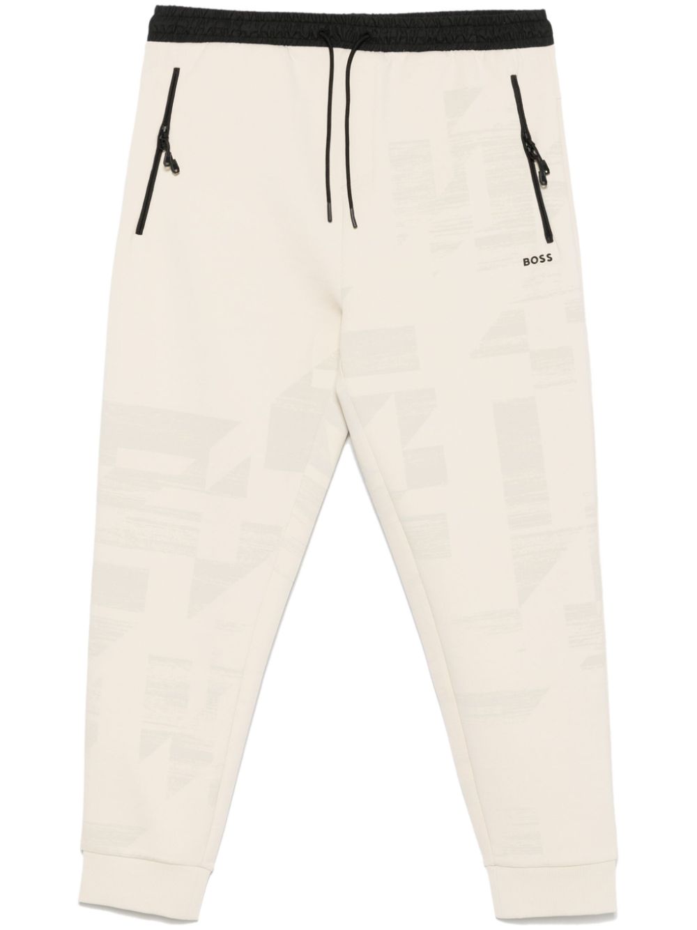Logo-appliqué track pants - Neutrals