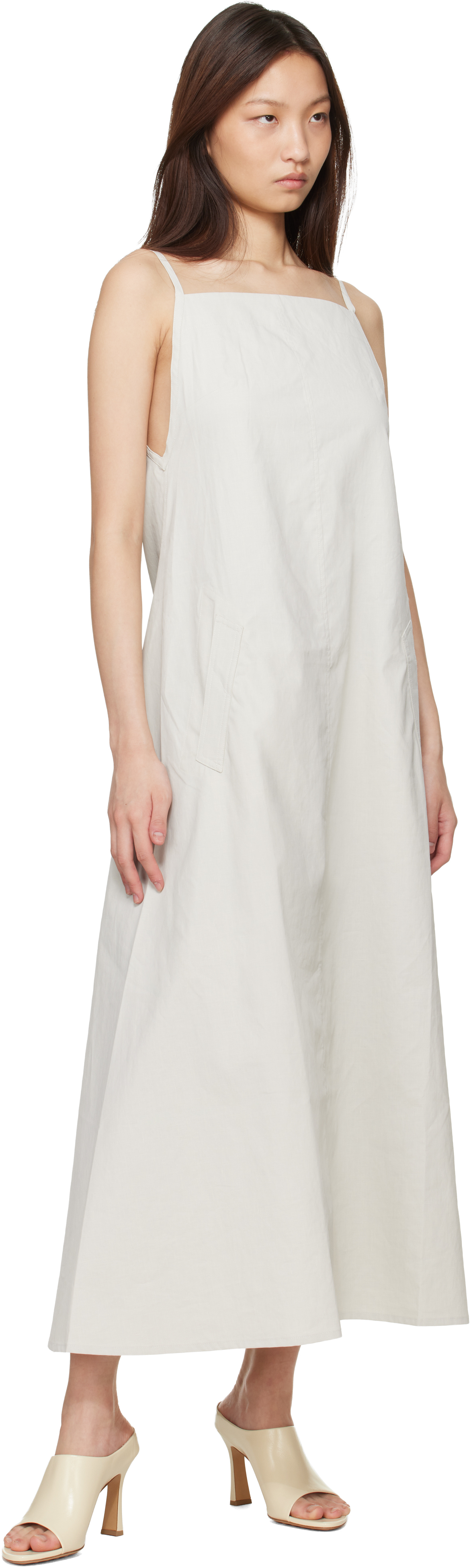 Beige Chrono Maxi Dress