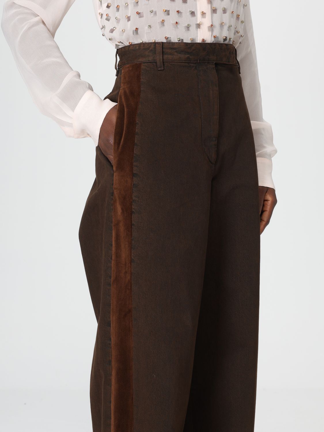 Jeans Woman color Brown