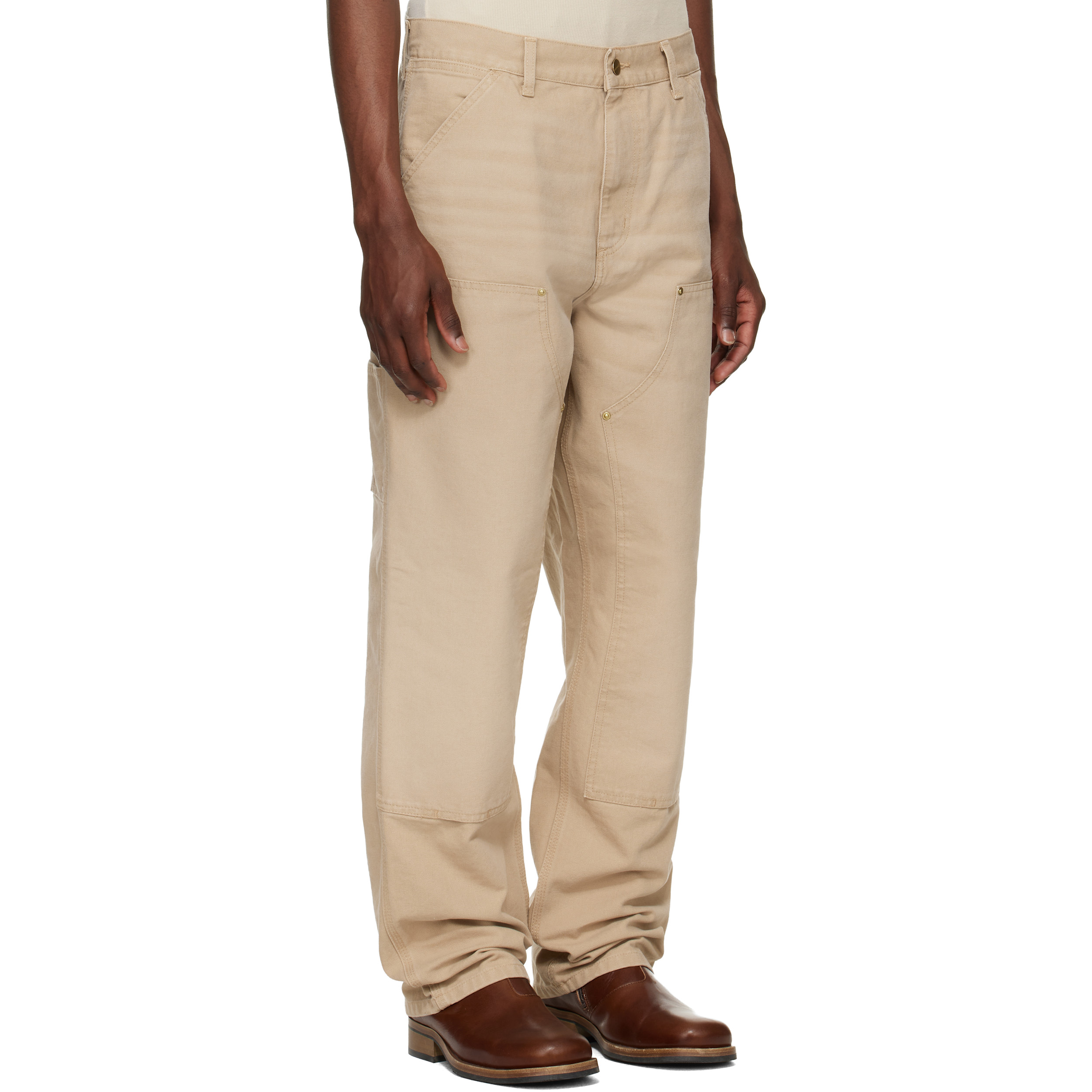 Beige Double Knee Trousers