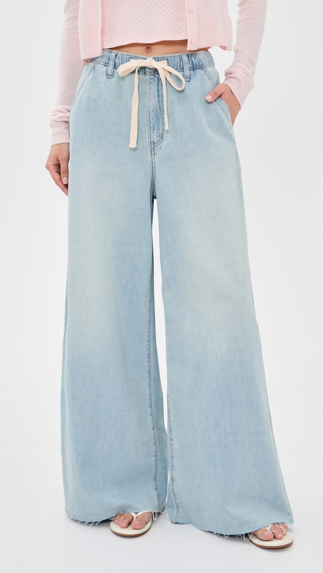 Cabana Wide Leg Pull On Jeans CHARMED