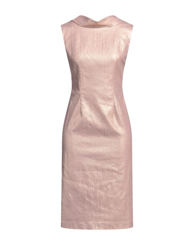 Woman Midi dress Antique rose Size M Cotton, Polyester, Polyurethane, Elastane