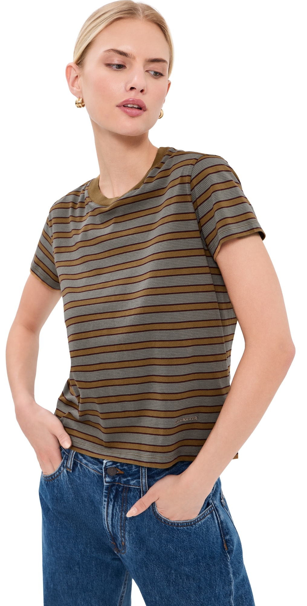 Kenzie T-Shirt Mist Stripe