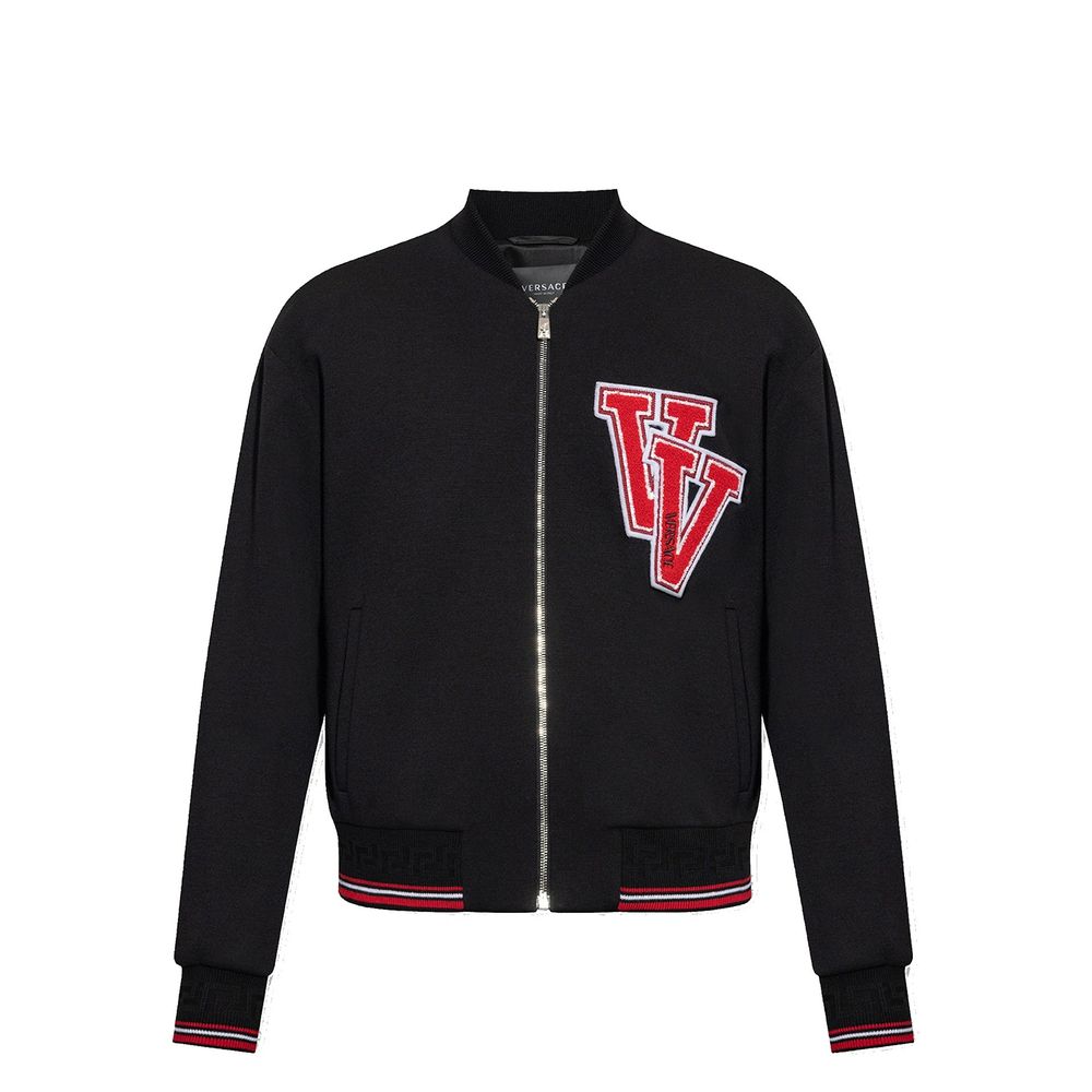 Virgin Wool Bomber Jacket — Black