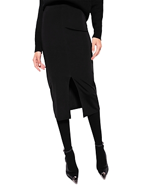 Split front midi skirt
