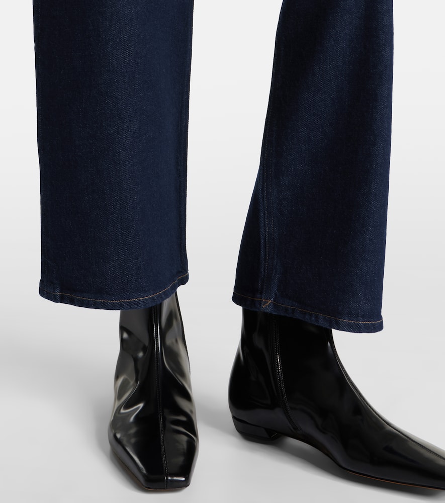 Ren high-rise wide-leg jeans