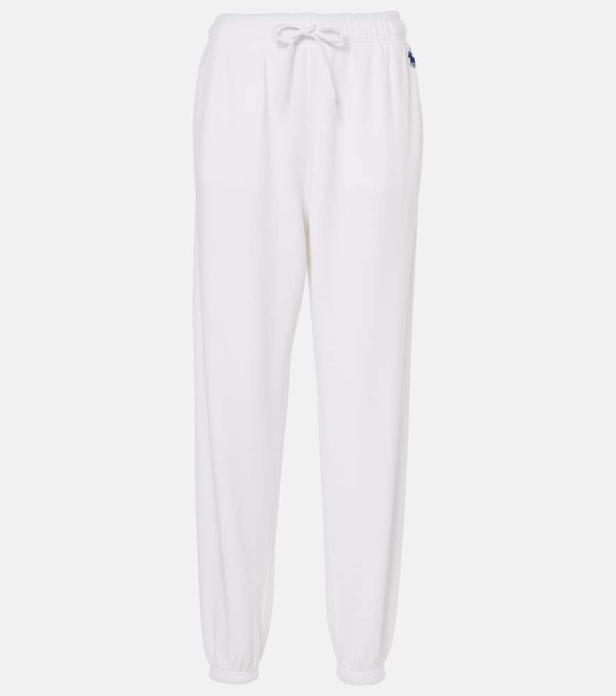 Logo cotton fleece sweatpants