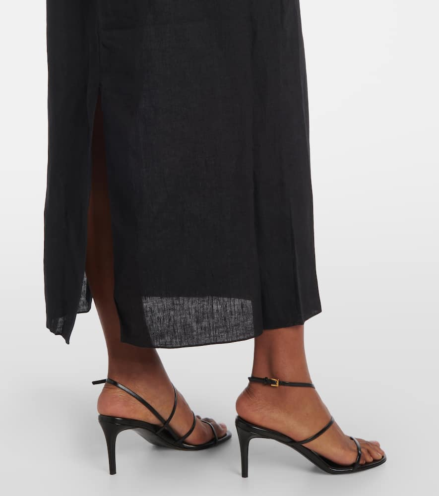 Ruffled midi dress