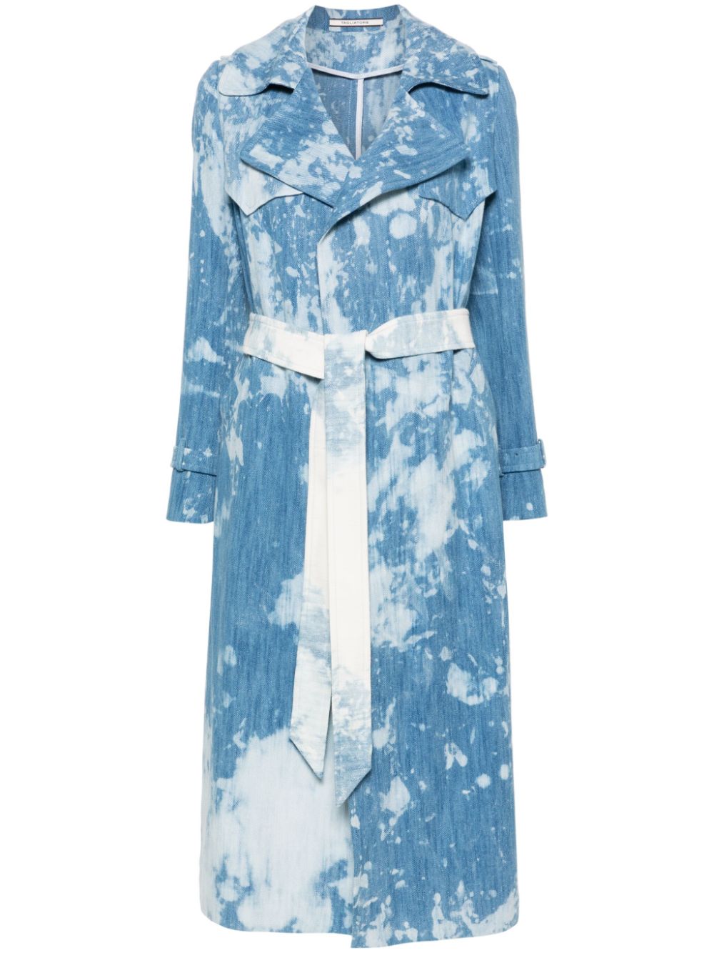 Denim trench coat - Blue