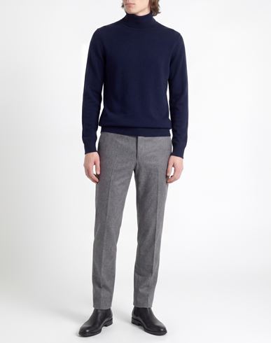 Man Turtleneck Navy Size 42 Polyamide, Wool, Viscose, Cashmere
