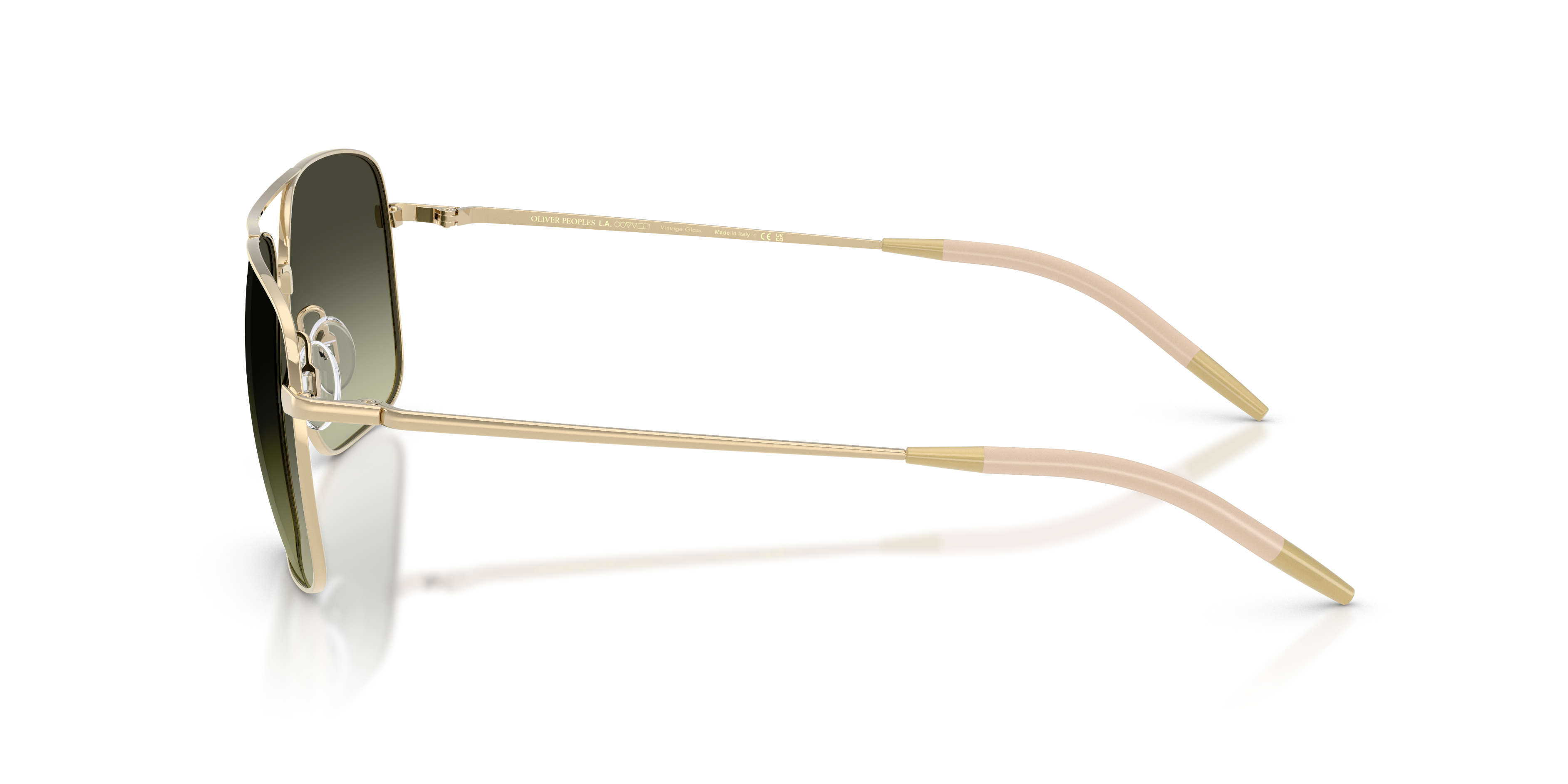 Oliver Peoples Man Oliver Peoples OV1150S CLIFTON 5035BH Sunglasses Metal Gold Green G15 Squared Norma