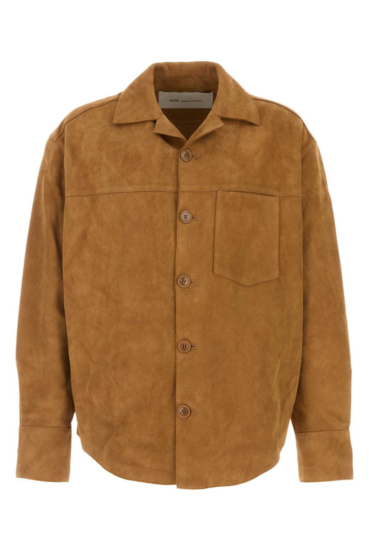 Goat Suede Buttoned Overshirt