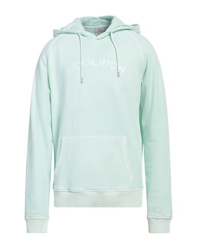 Woolrich Man Sweatshirt Light green Size XXXL Cotton