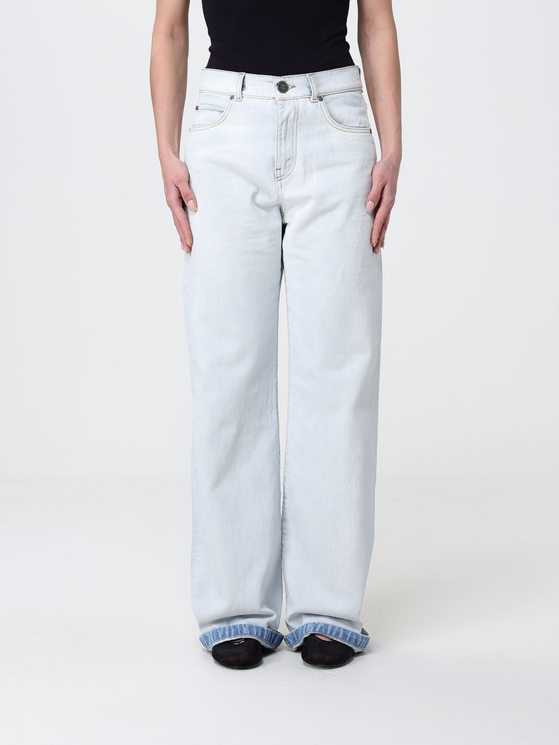 Jeans Woman color White