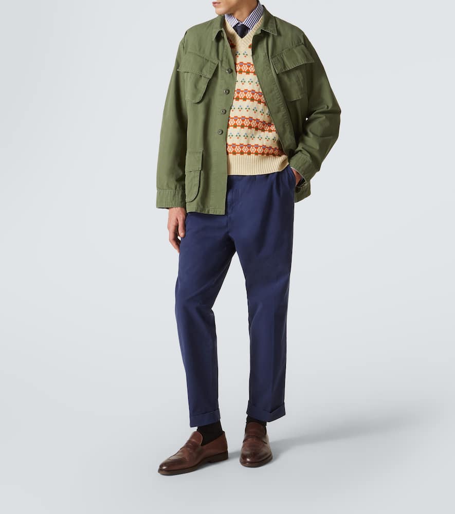 Tennis cotton chinos