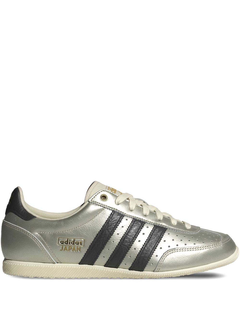 Japan three-stripe leather sneakers - Silver