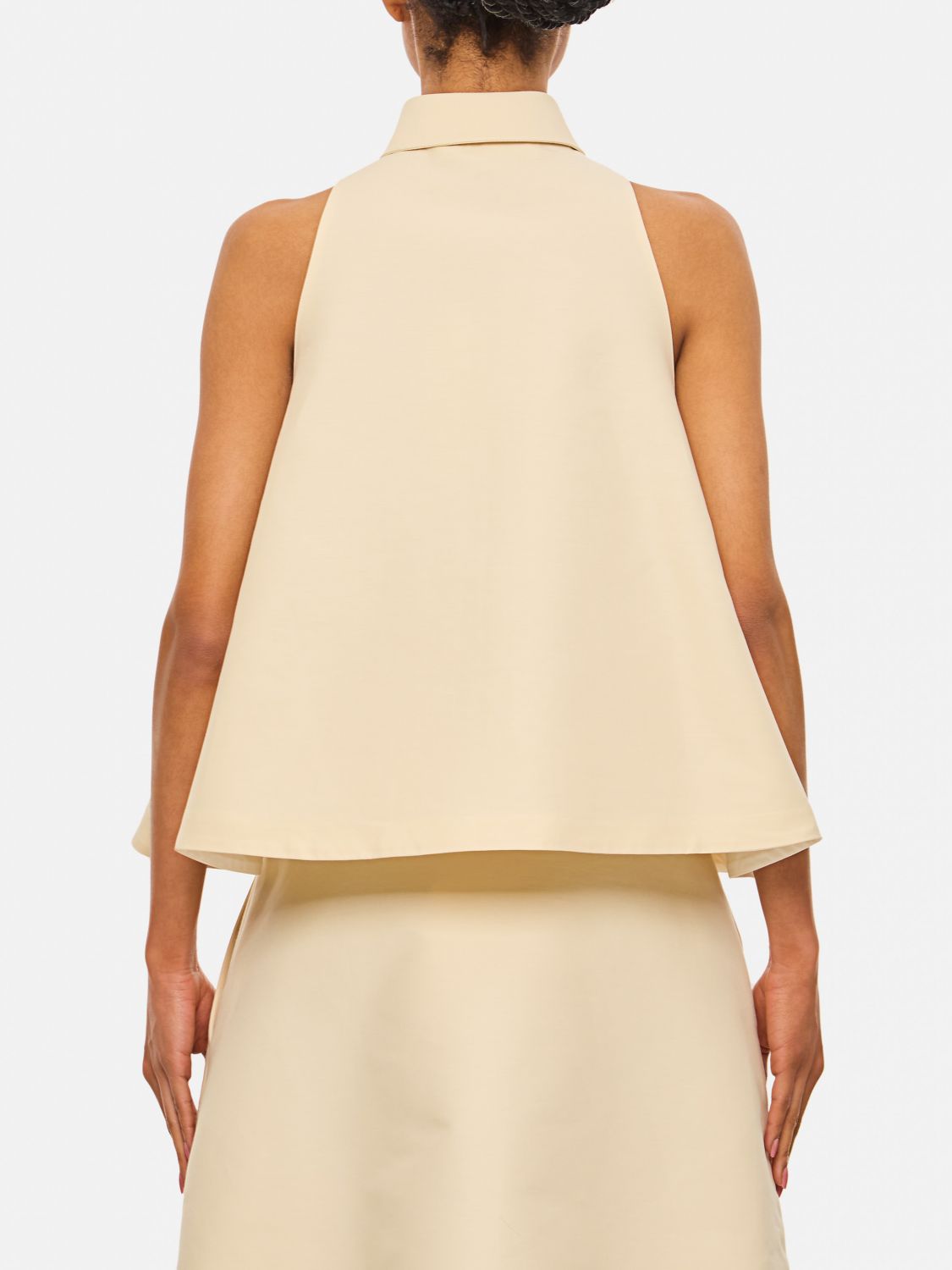Buttoned cotton shirt - Neutrals