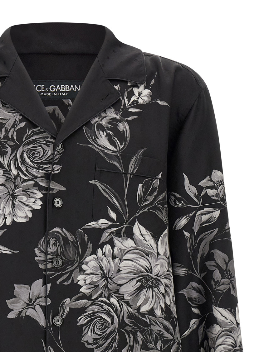 Bouquet Fiori Shirt And Blouse Black