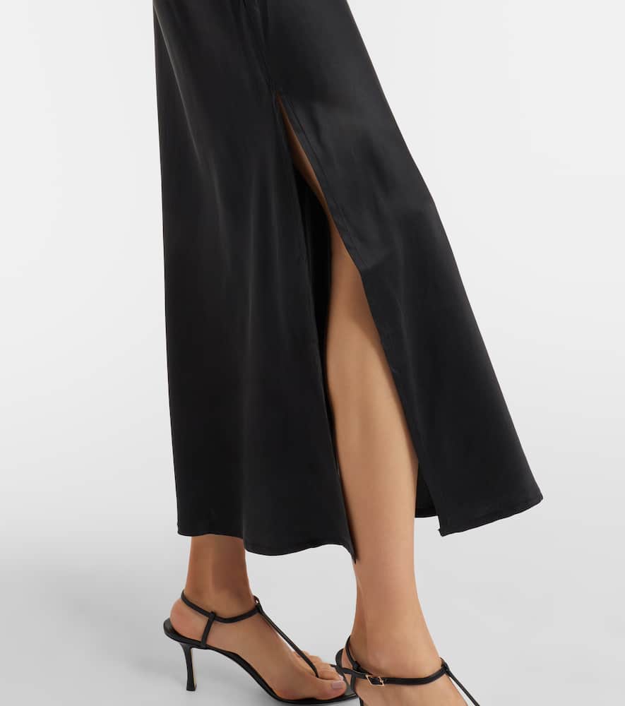 Salina silk charmeuse maxi dress