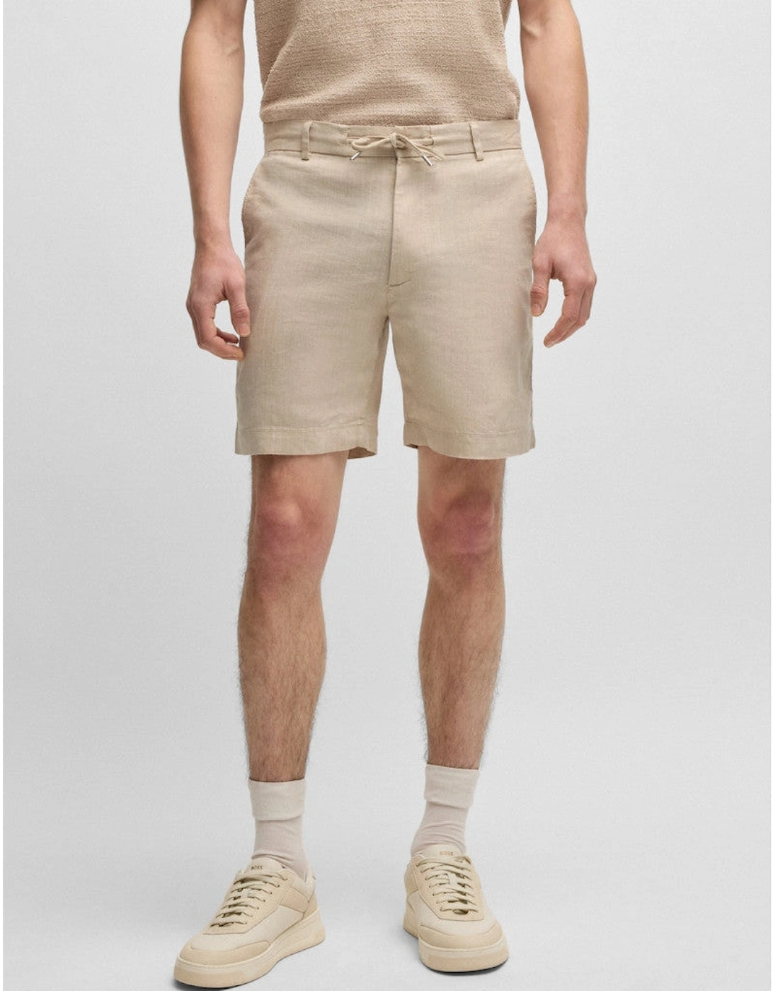 Men's BOSS Black C-Kane-RDS-Shorts 275 L Beige - Tan - Size: 30/32