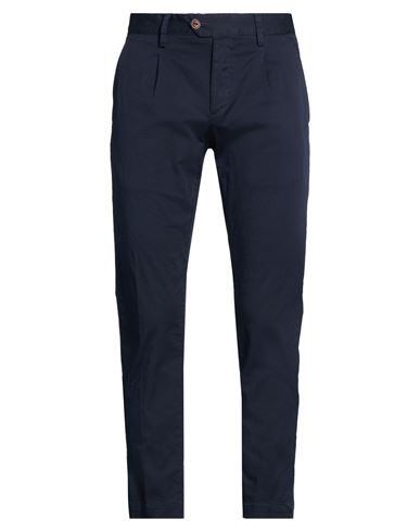 Man Pants Navy Size 31 Cotton, Elastane