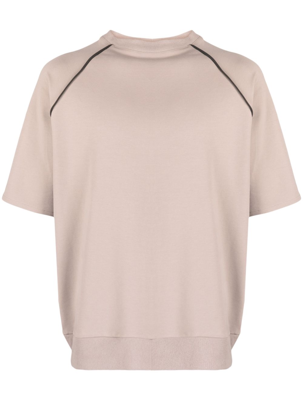 Raglan-sleeves cotton-blend T-shirt - Neutrals