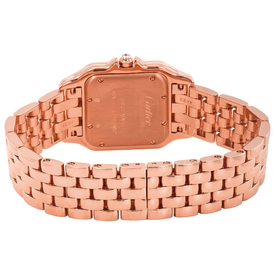 Panthere de Silver Dial 18kt Rose Gold Ladies Watch WJPN0009