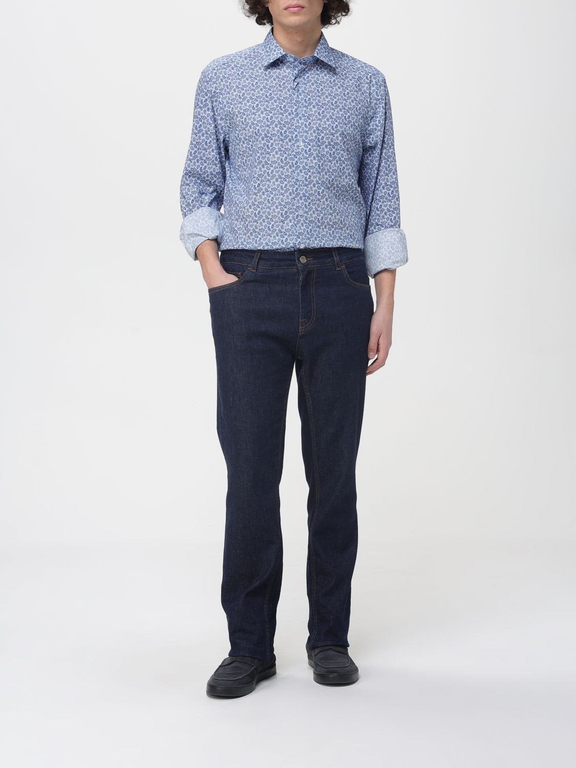 Shirt Men color Blue