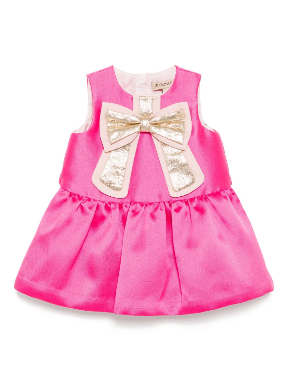 Guilded bow shift dress - Pink