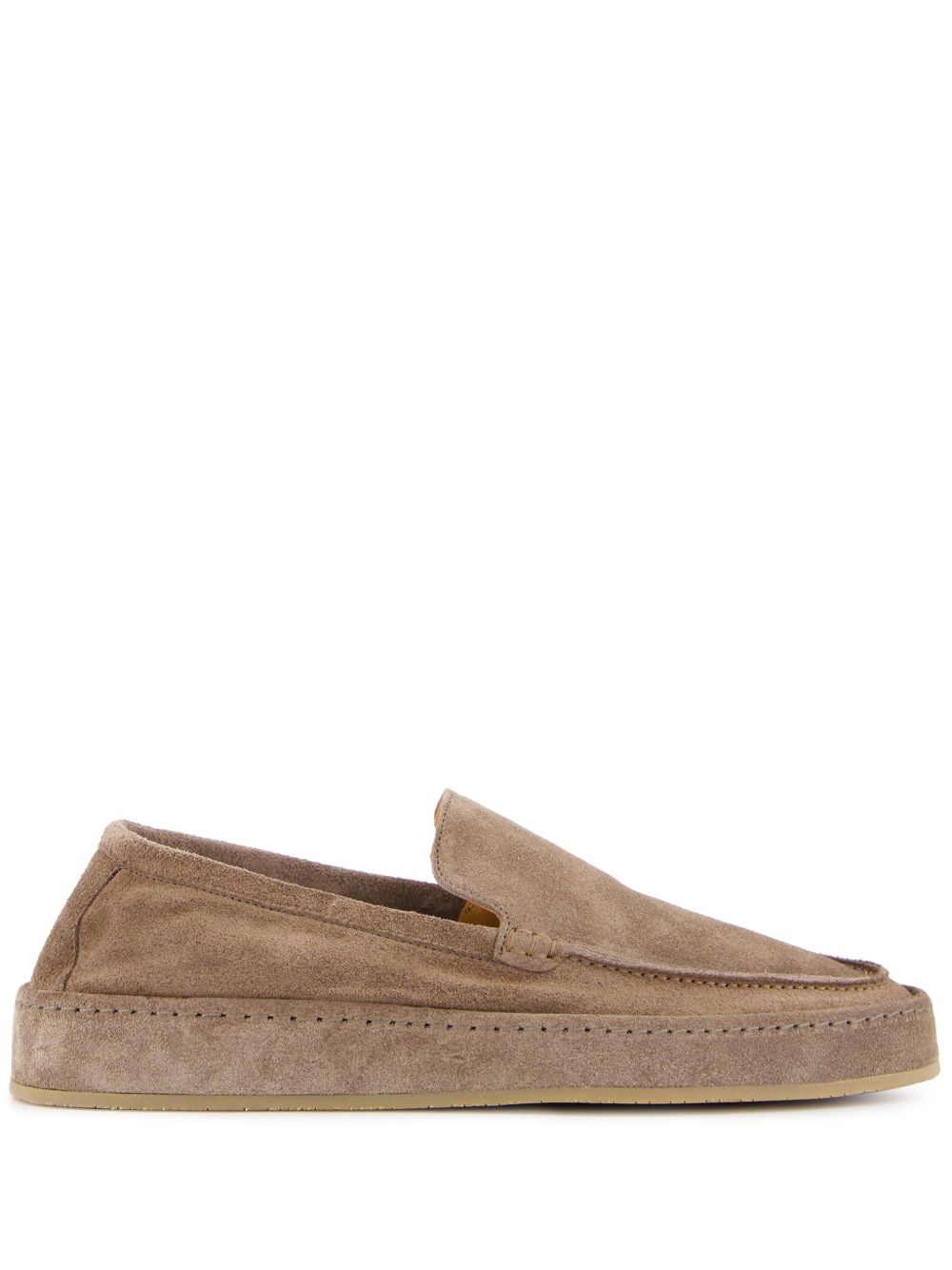 Aurélien almond-toe suede loafers - Neutrals