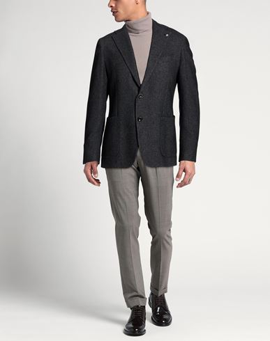 Man Blazer Charcoal Size 42 Wool, Polyester