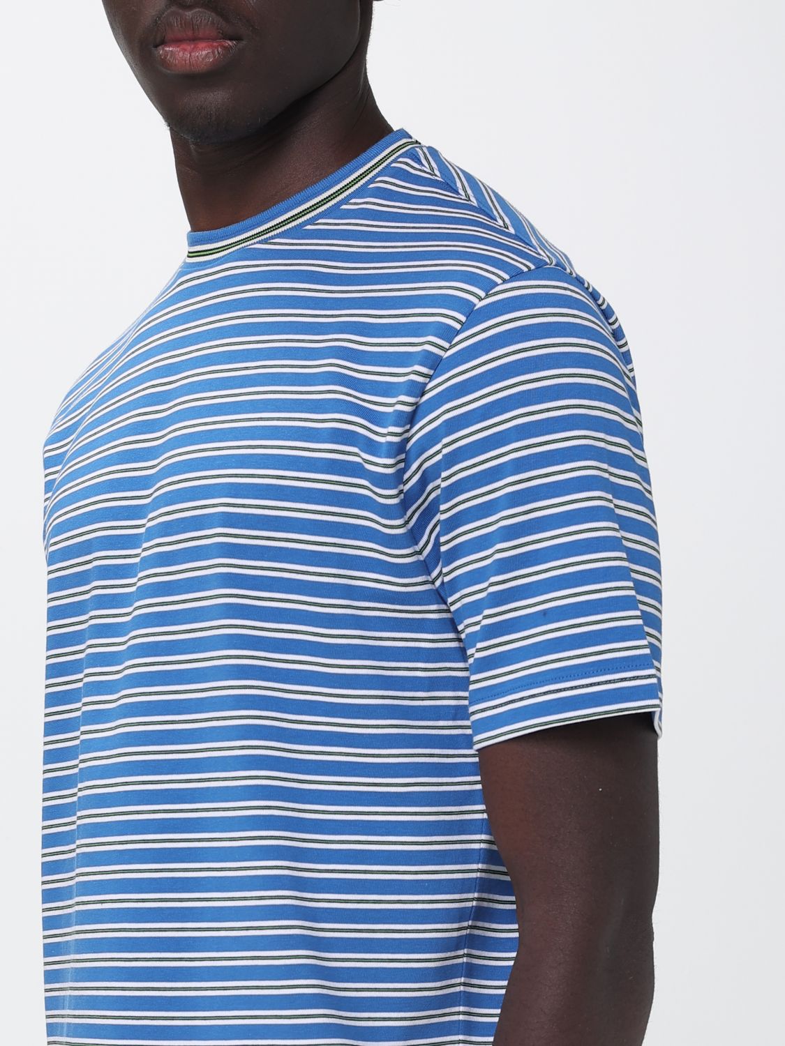 Polo Shirt Men color Gnawed Blue