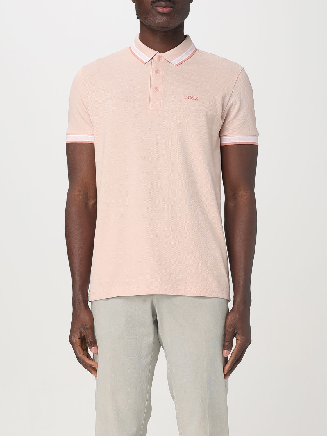 Polo Shirt Men color Orange