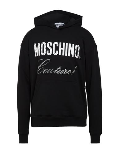 Man Sweatshirt Black Size 38 Cotton