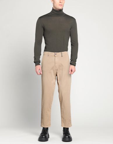 Man Pants Beige Size 30 Cotton, Elastane