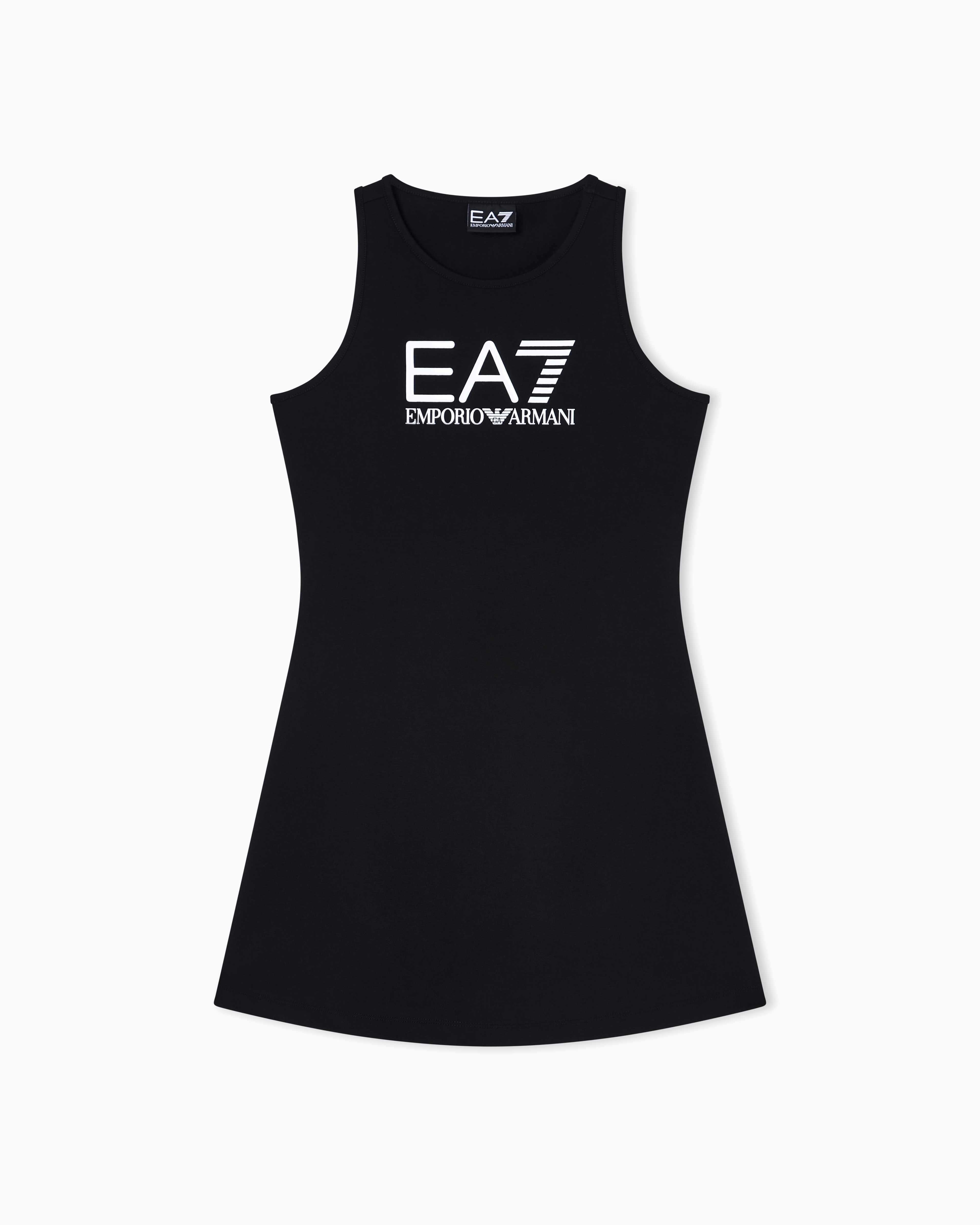 Logo Series Girl stretch cotton dress
