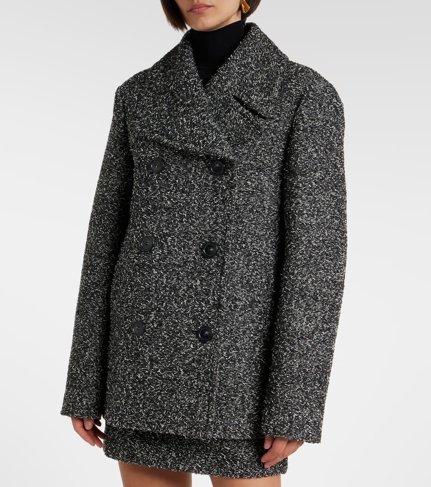 Olaf wool and cotton-blend coat