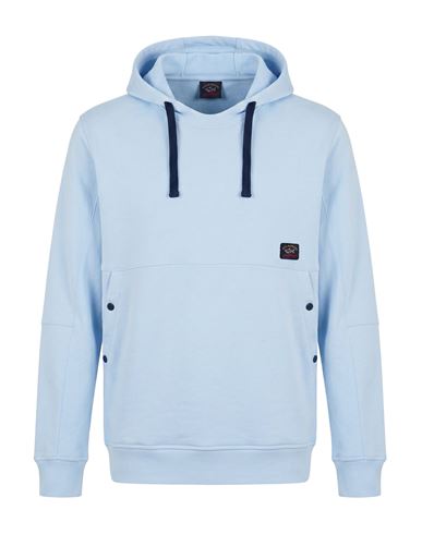 Man Sweatshirt Sky blue Size XS Cotton