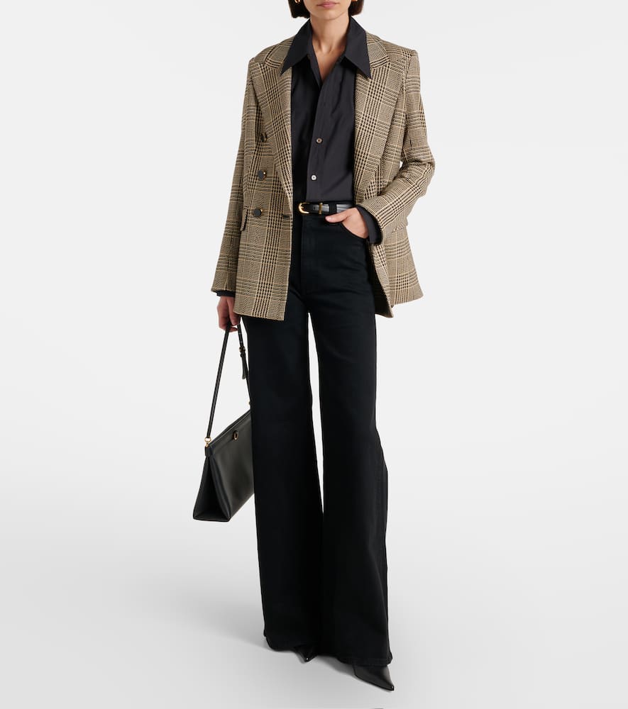 Rhys Houndstooth double-breasted blazer