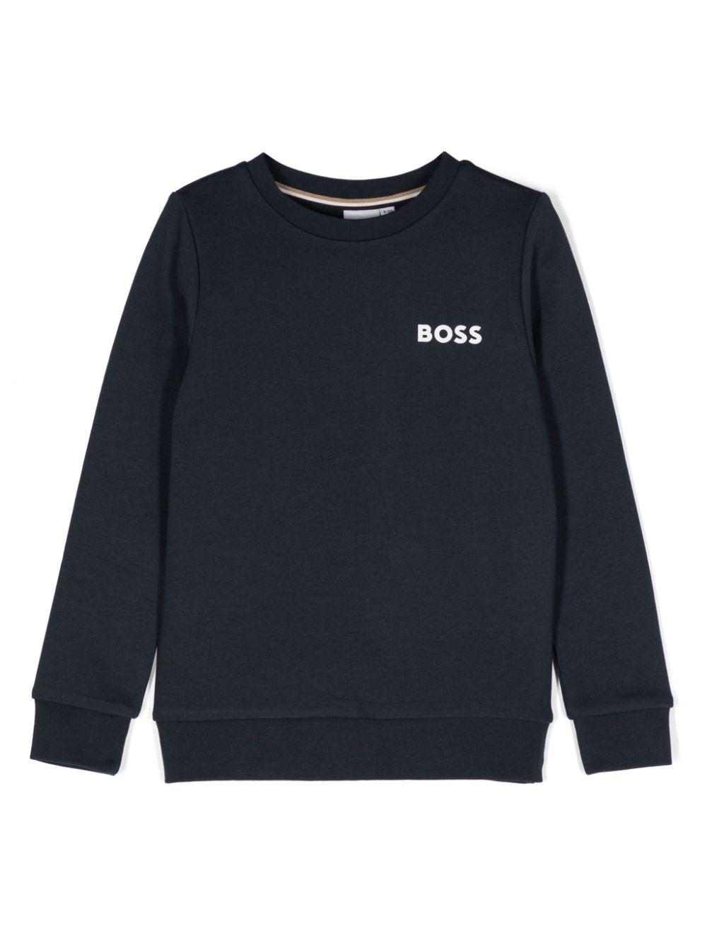 Logo-print cotton sweatshirt - Blue