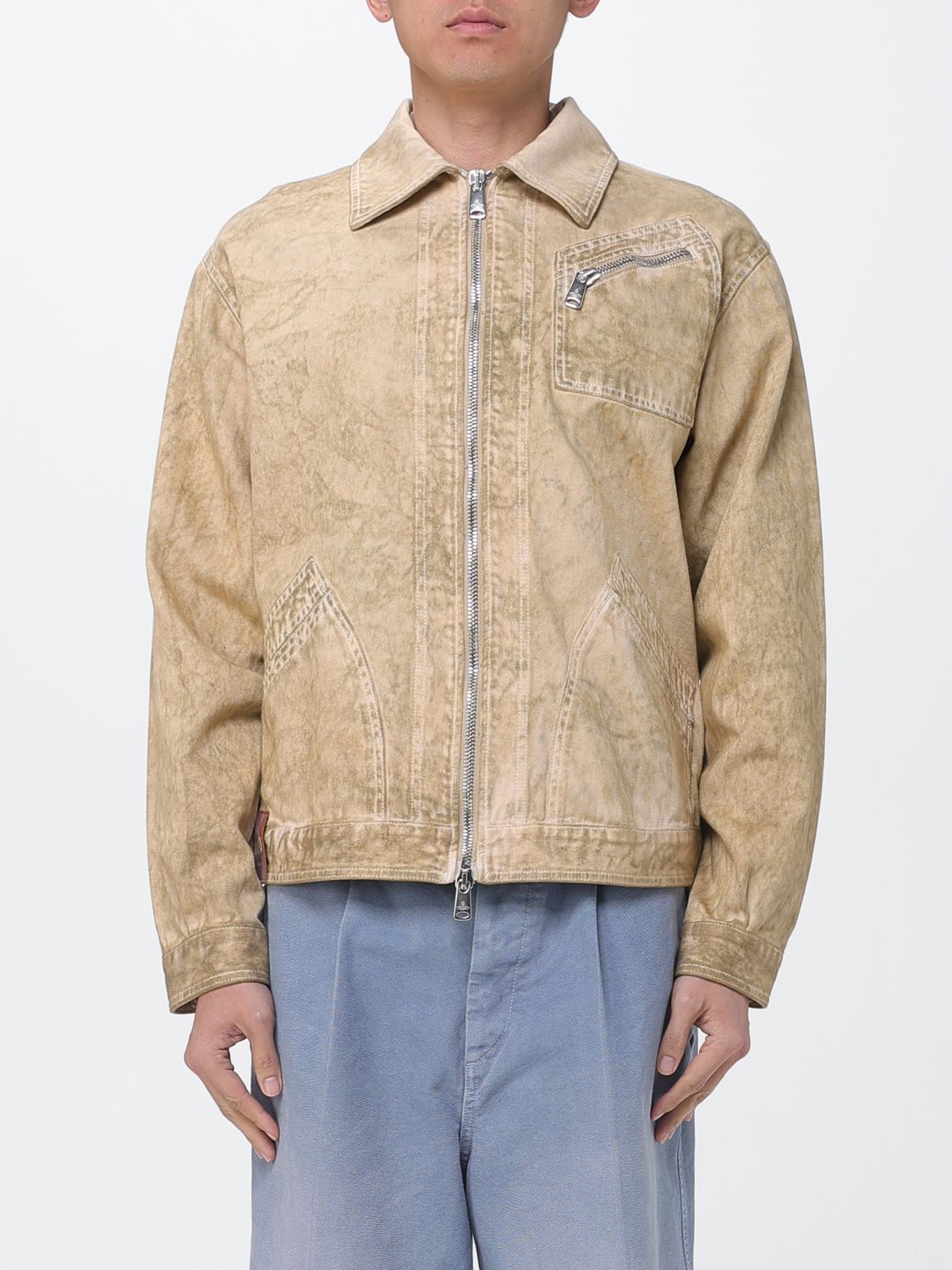 Jacket Men color Green